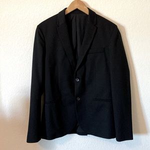 Black Textured Men’s Blazer
